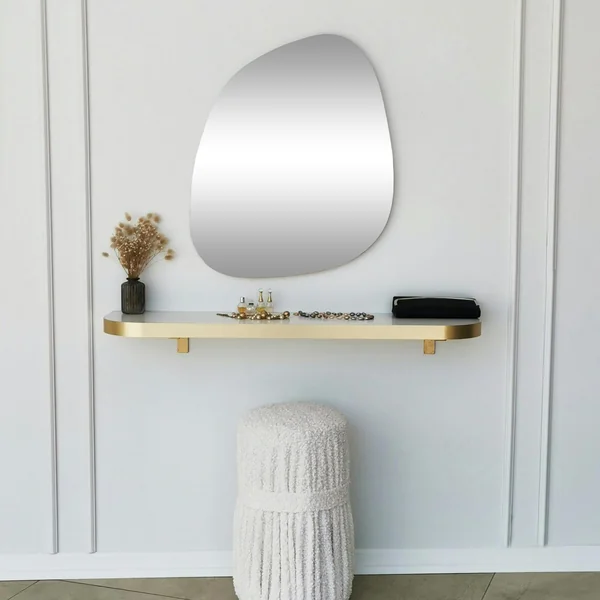 Miroir salle de bains organique 75 cm - style scandinave CODY