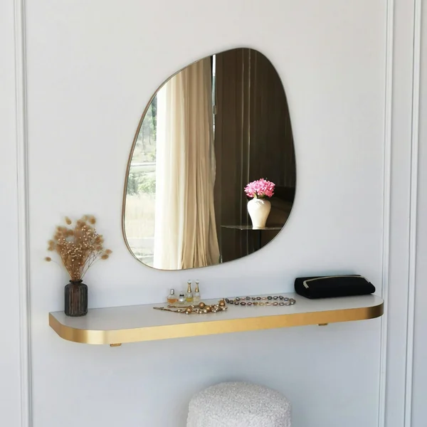 Miroir salle de bains organique 75 cm - style scandinave CODY