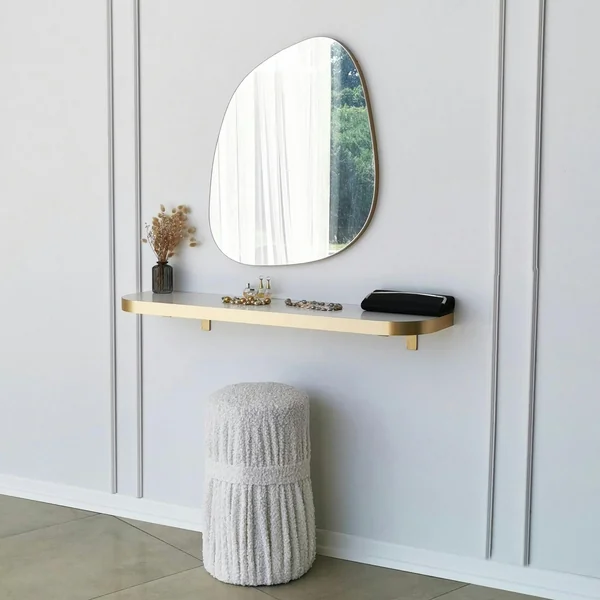 Miroir salle de bains organique 75 cm - style scandinave CODY