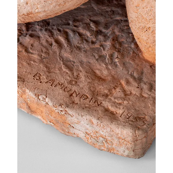 Modernist Terracotta Sculpture by Bengt Amundin, 1950s