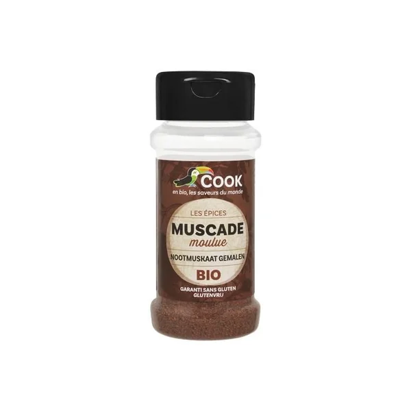 Noix de muscade en poudre bio en pot de 35 g