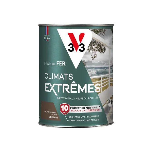 Peinture fer climats extrêmes brillant brun nor 1.5L