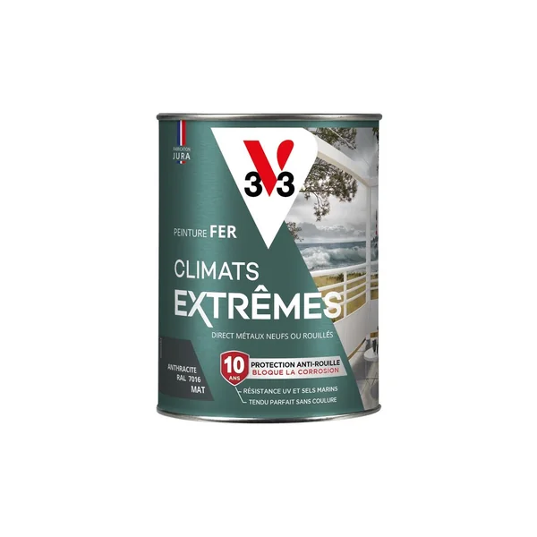 Peinture Fer Climats Extrêmes Mat Anthracite 0,25L