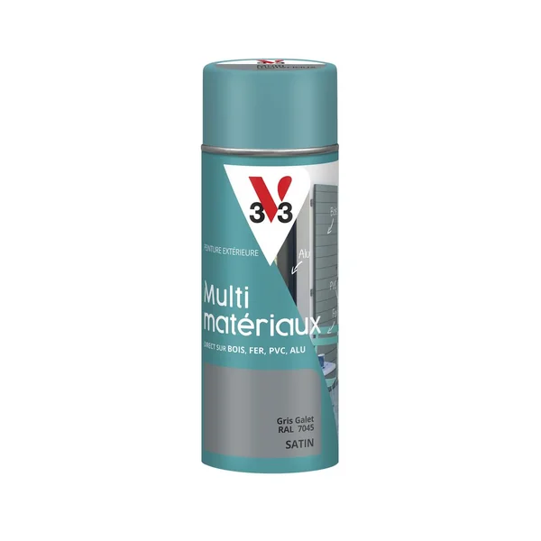 Peinture multi-mat DP Sat Gris galet Aérosol 400ml