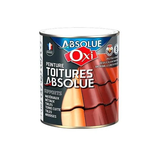 Peinture toiture absolue rouge 2.5l form rustol techno