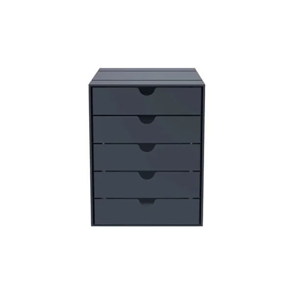 Petit rangement Boite USM INOS 5 tiroirs Anthracite USM HALLER