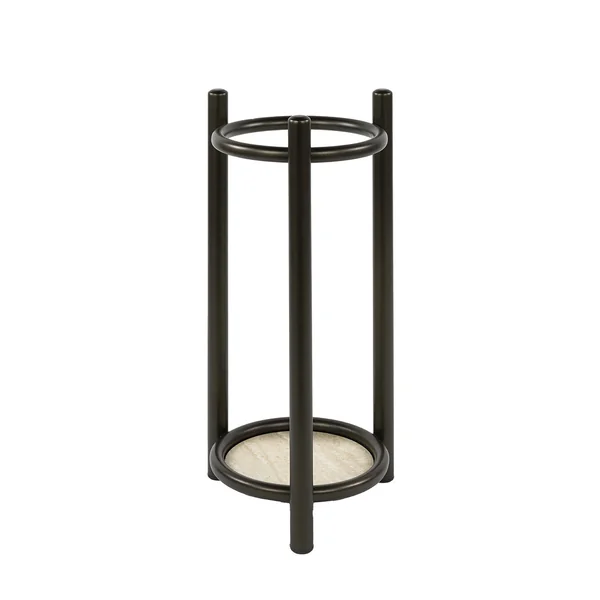 Porte-parapluies industriel en métal bronze Luna