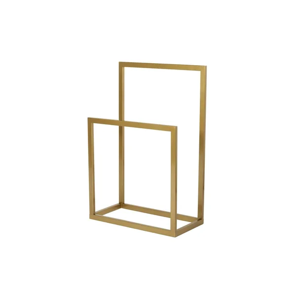 Porte-serviettes sur pied - 2 barres dorées, style design SFAX