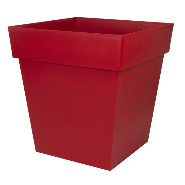 Pot carré gamme Toscane 50 cm rouge rubis 87L EDA