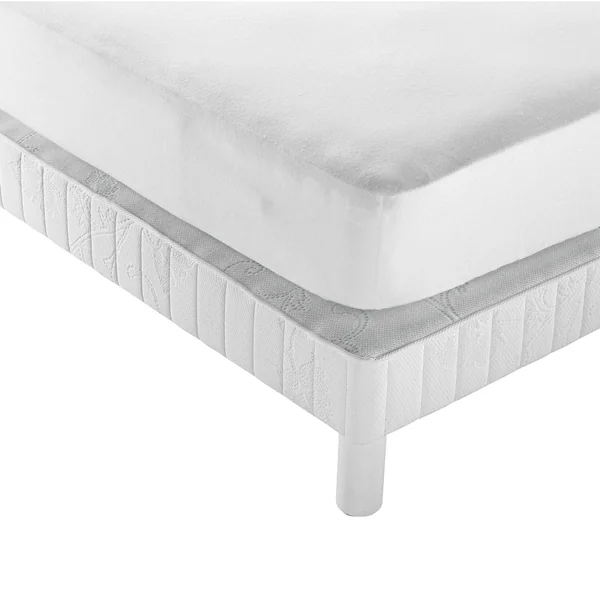Protège matelas molleton imperméable coton bio Isaac - 160 x 200 cm