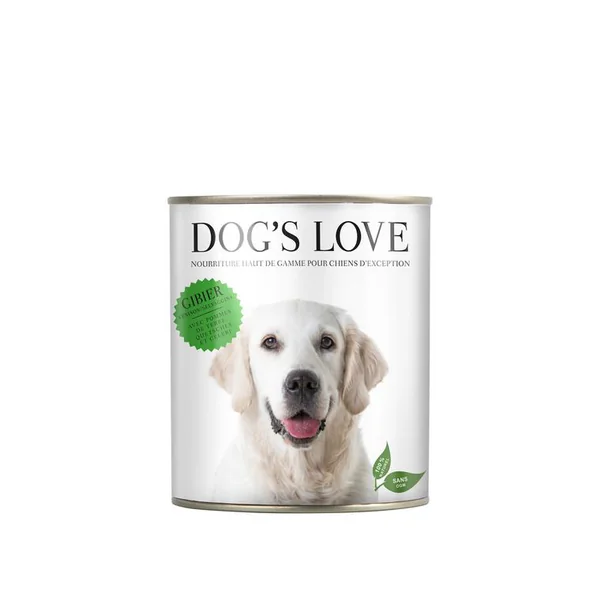 Pâtée naturelle pour chien au gibier - boite de 200 g