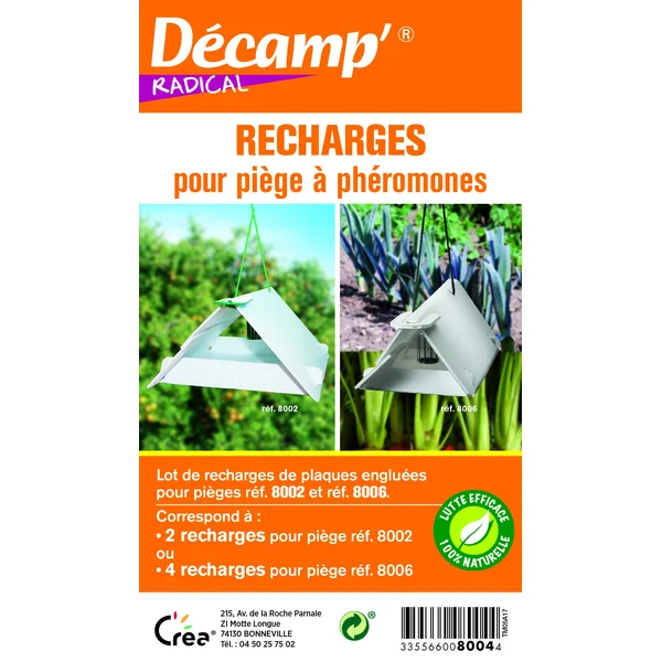 Recharge piège à phéromones maison plaque engluée potager