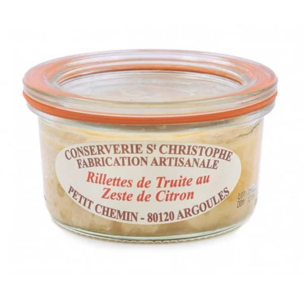 Rillettes de truite au zeste de citron Conserverie St Christophe - 100 g
