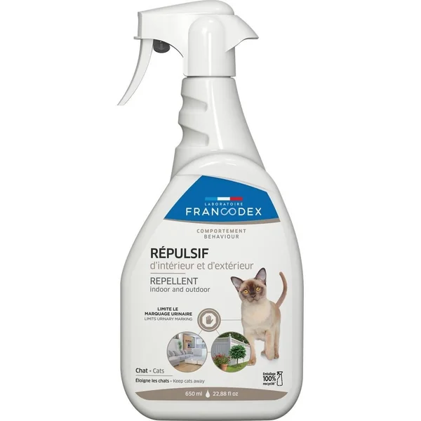Répulsif intérieur/extérieur spécial chat 650 ml FRANCODEX