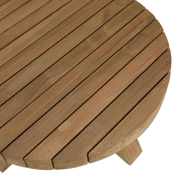Salon de détente de jardin en teck 2 fauteuils arrondis LUMIO
