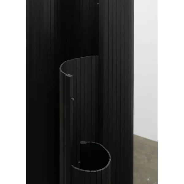 Sculptural Tambour Screen in Fumed Poplar by Tom Roberts