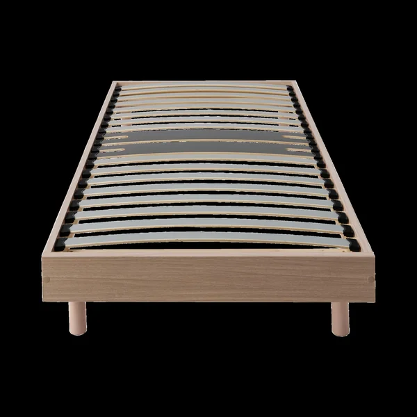 Sommier kit décor bois Elian - Chêne Clair - 90 x 190 cm