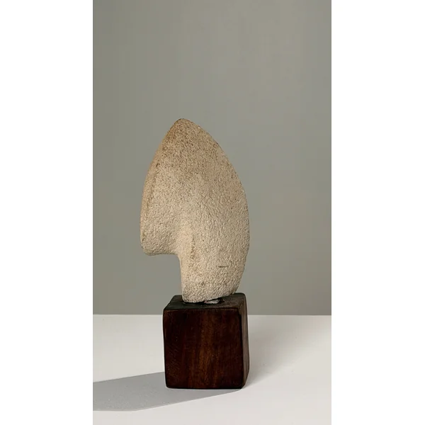 Stone Sculpture on Base, Anonymous Artist, France, circa 1950.