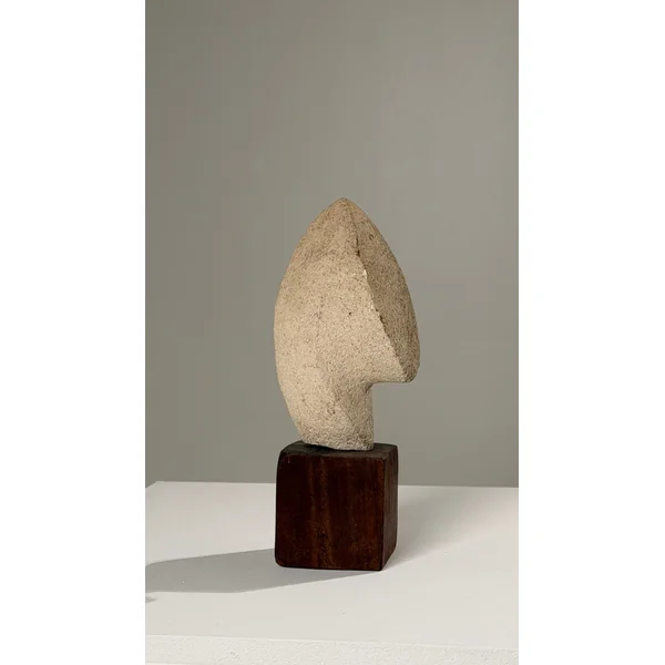 Stone Sculpture on Base, Anonymous Artist, France, circa 1950.