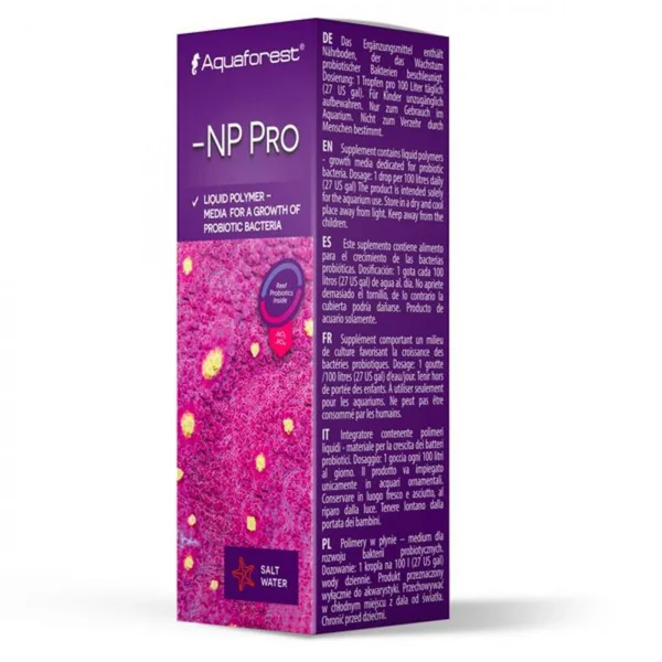 Supplément d'aquarium concentré en nutriments, AQUAFOREST NP Pro - contenance 10 ml