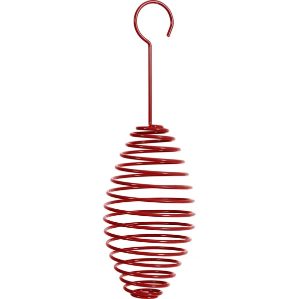 Support spirale en métal pour boule de graisse rouge