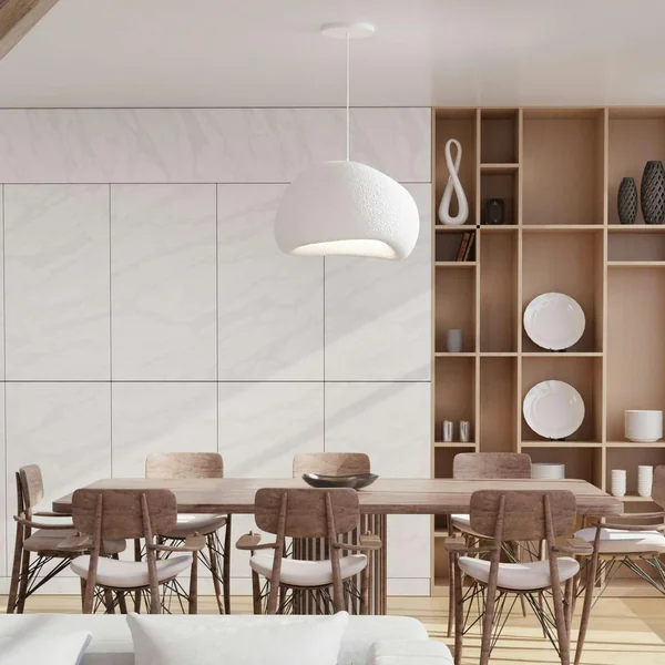 Suspension blanche design forme organique 42 cm NOXIS