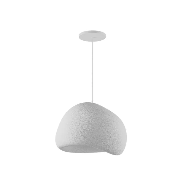 Suspension blanche design forme organique 42 cm NOXIS