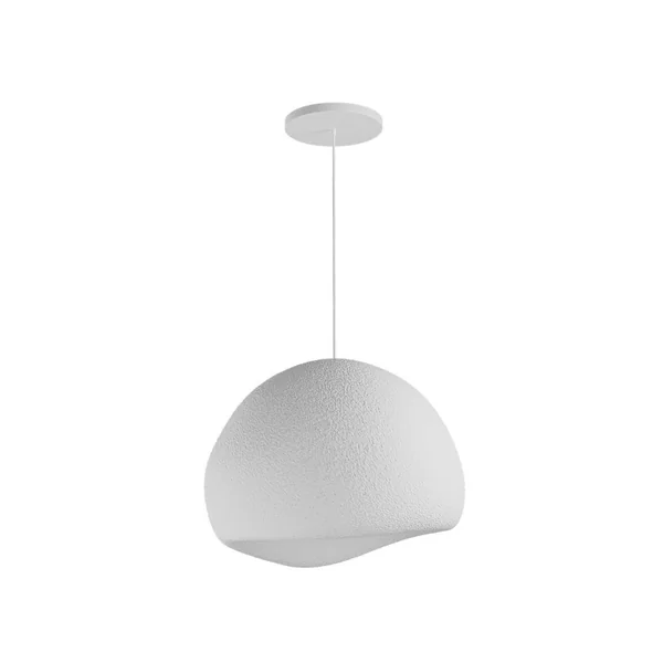Suspension blanche design forme organique 42 cm NOXIS