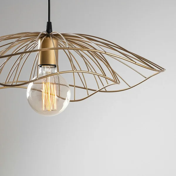 Suspension design métal doré vintage forme fleur SINOP