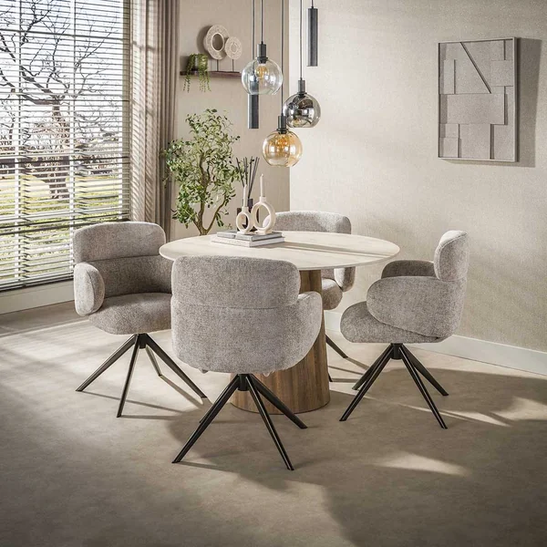Suspension moderne 5 lampes en verre tricolore Feerie