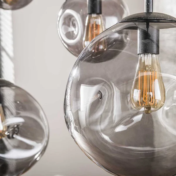 Suspension moderne 6 lampes en verre Stelline