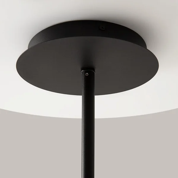 Suspension noire design – abat-jour pliés, 8 lampes LENORE