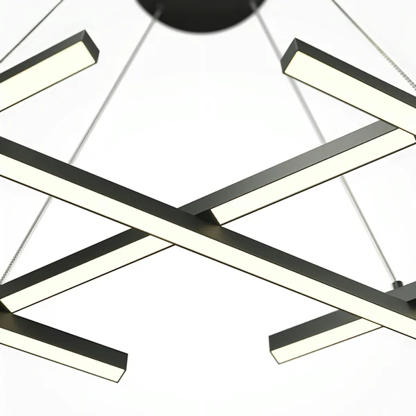 Suspension noire LED – barres croisées minimalistes SALEM