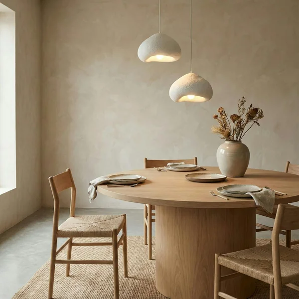 Suspension salon blanche design organique 2 abat-jour NOXIS