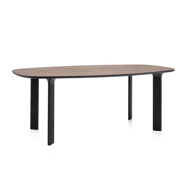 Table ANALOG L185 Plateau noyer pieds noir FRITZ HANSEN