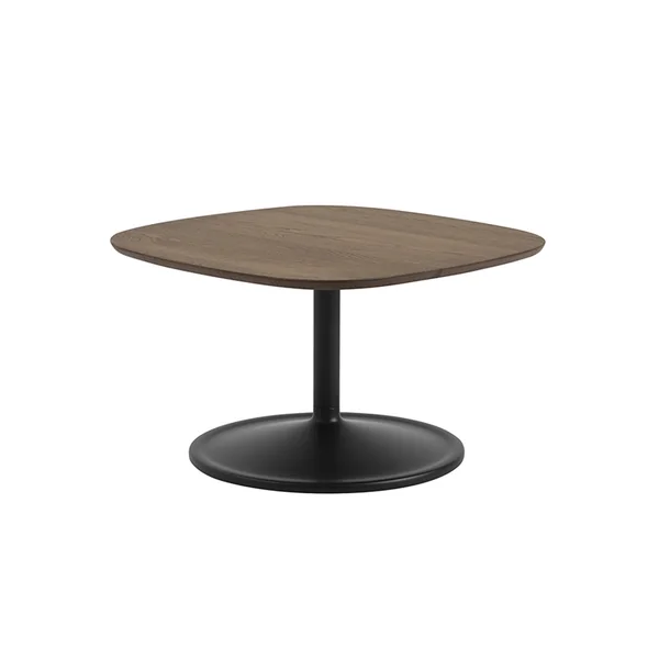 Table basse SOFT 70x70 Chêne fumé/ noir MUUTO