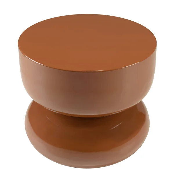 Table d'appoint design en fer couleur brun ELORA