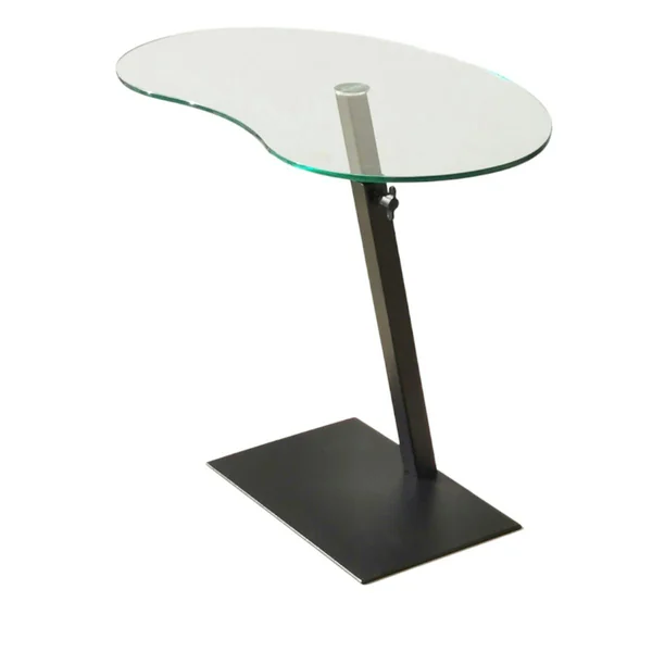 Table d'appoint en verre pour ordinateur, réglable TULUM
