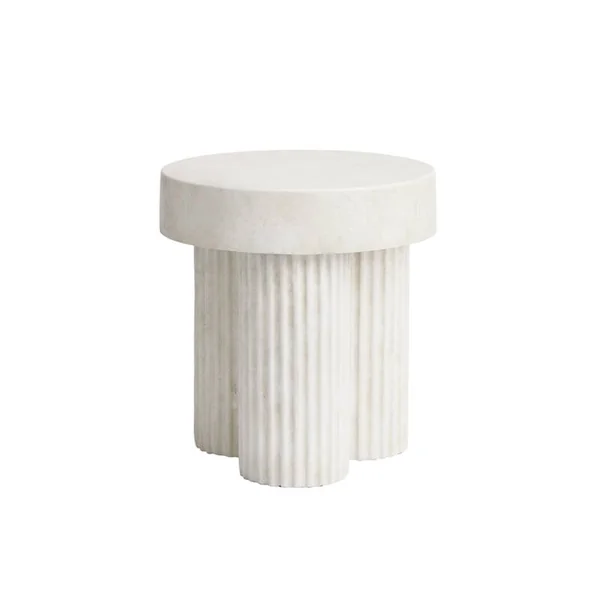 Table d'appoint guéridon GEAR Tall Craie NORR11