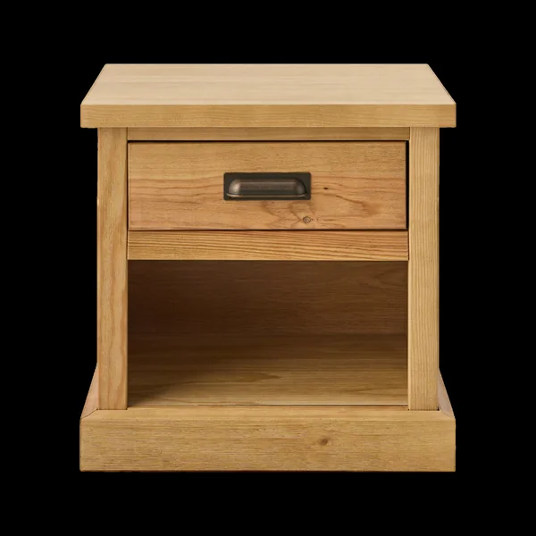 Table de chevet 1 tiroir bois massif Indra