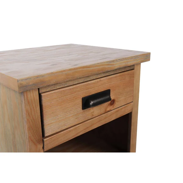 Table de chevet 1 tiroir bois massif Indra