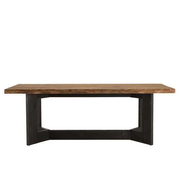 Table de repas bois recyclé pin 220 cm CRACOVIE