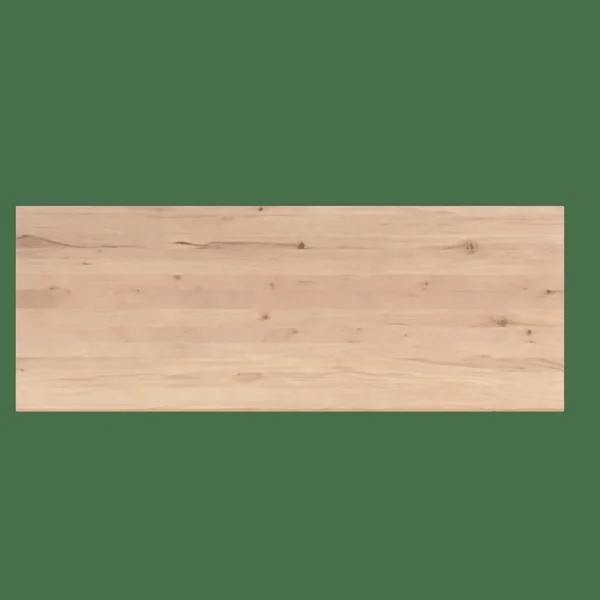 Table extensible bois blanc bords droits pied bois 200 cm PALERME