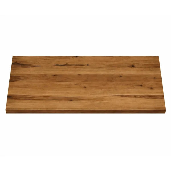 Table extensible bois brun bords droits pied noir fin 240 cm PALERME