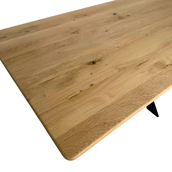 Table extensible bois de chêne huilé bords arrondis 220 cm HAVEN