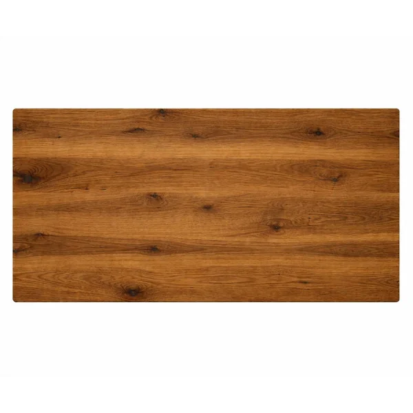 Table extensible chêne brun bords biseautés pieds en X 180 cm PALERME