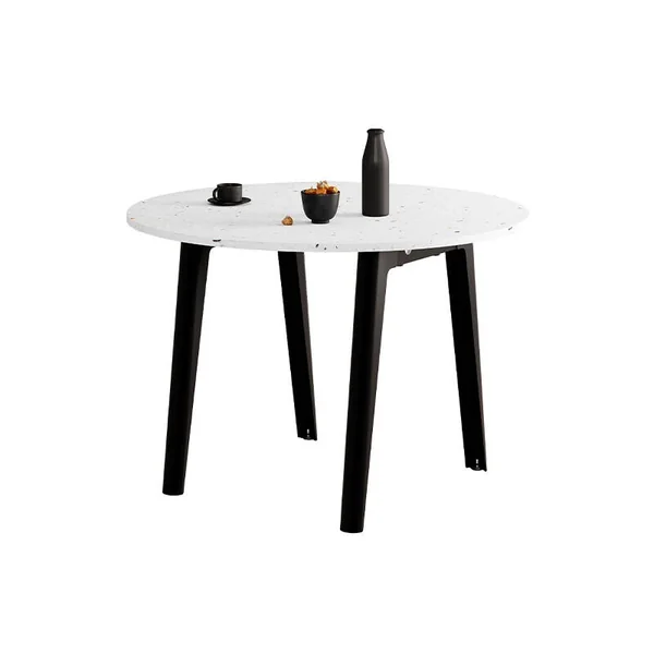 Table NEW MODERN Plastique Recyclé Ø 110 Noir graphite TIPTOE