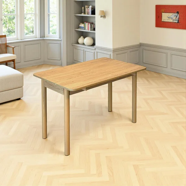 Table pliante cuisine plateau effet bois 50-70 cm ORINA