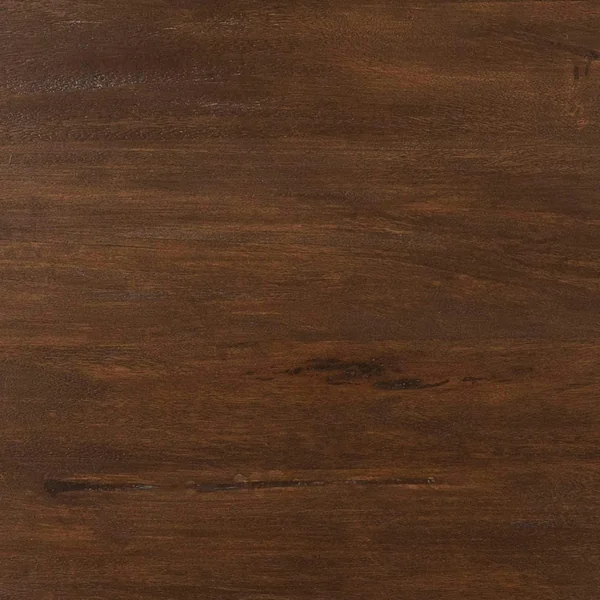 Table ronde bois brun pied blanc Ø150 cm CORTINA