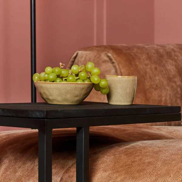 Table salon pour ordinateur en bois noir ALVERA